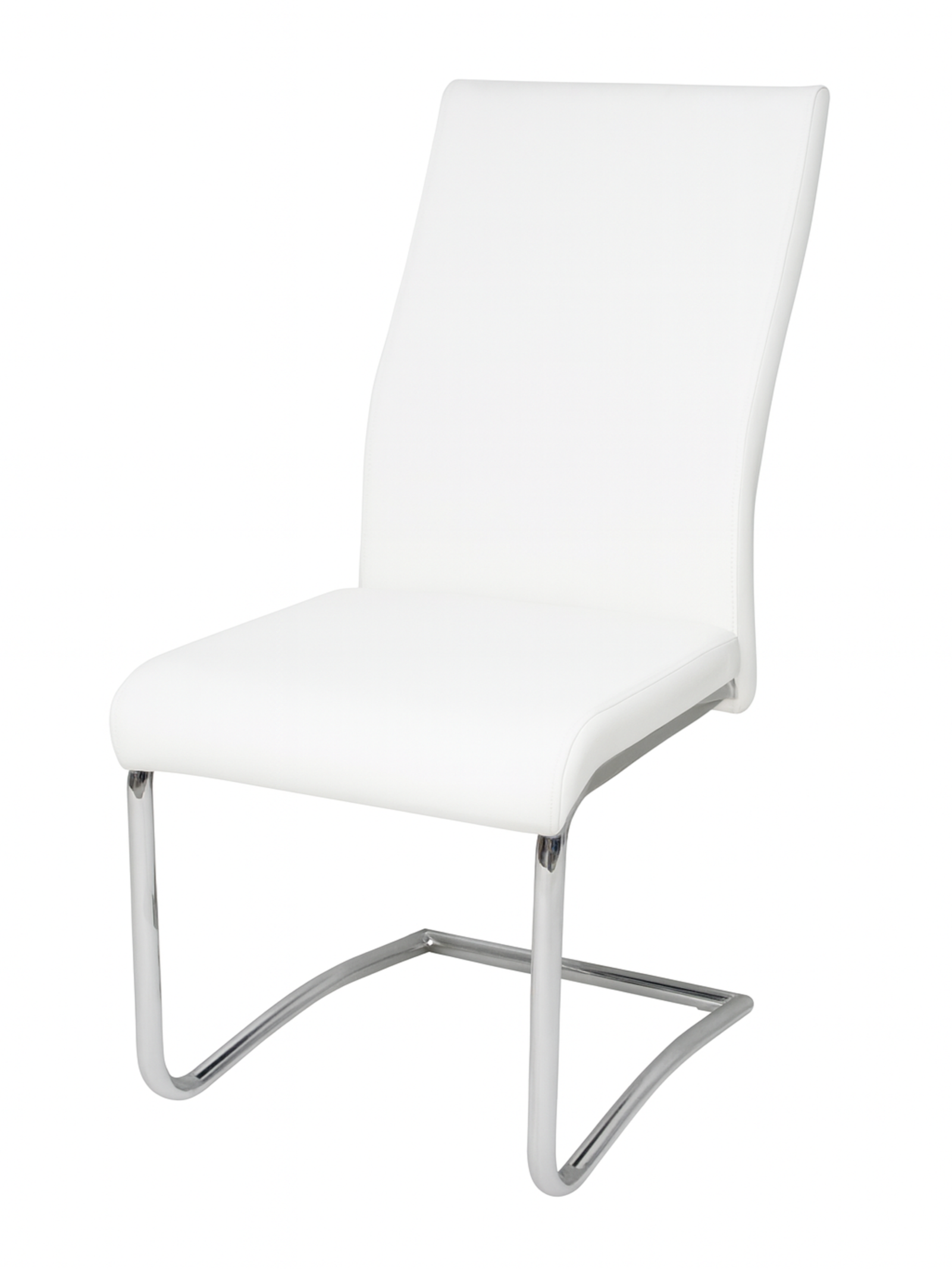 Accord-White-Silver Dining Chair