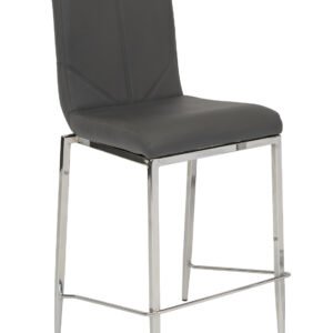 Britt Pub Chair - Silver - Grey-Silver