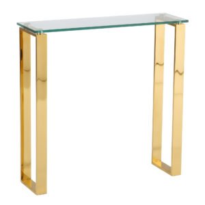 Delta Gold Console Table - Slim Size