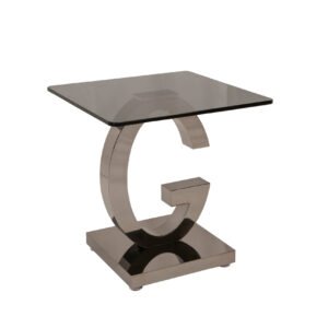 GG Black Nickel End Table