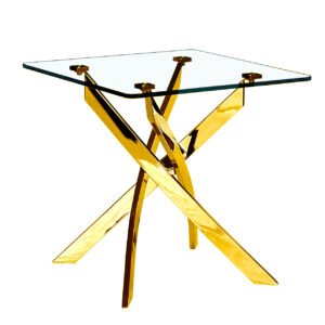 Genesis Gold Square End Table