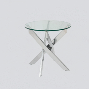 Genesis Silver Round End Table