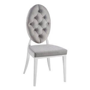 Juliet Dining Chair - Silver - Grey-Silver