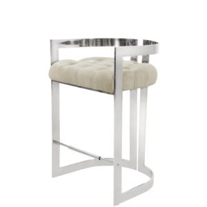 Lynda Pub Chair - Silver