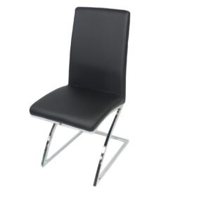 Monalisa Dining Chair - Silver - Black-Silver
