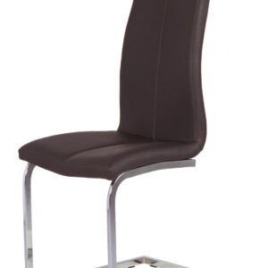 Victory Dining Chair - Silver - Brown-Silver