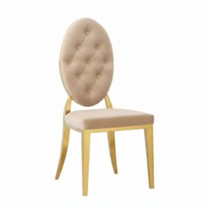 Juliet Dining Chair - Gold - Mocha-Gold