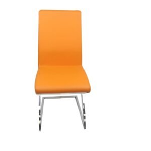 Monalisa Dining Chair - Silver - Orange-Silver