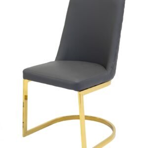 Ohio Dining Chair - Gold - Grey-Gold
