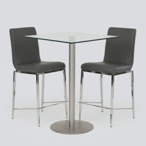 Hurricane & Britt Modern Clear-Glass Pub Set