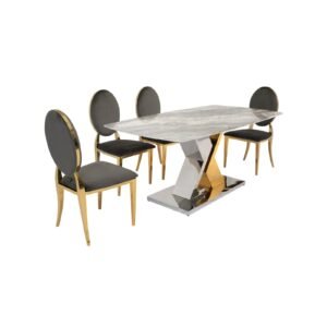 Philip & Zara Signature Glam Dining Set