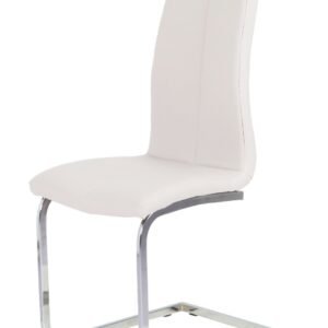 Victory Dining Chair - Silver - White-Silver