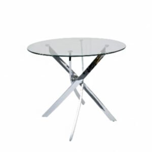 Genesis Round Pub Table - Silver